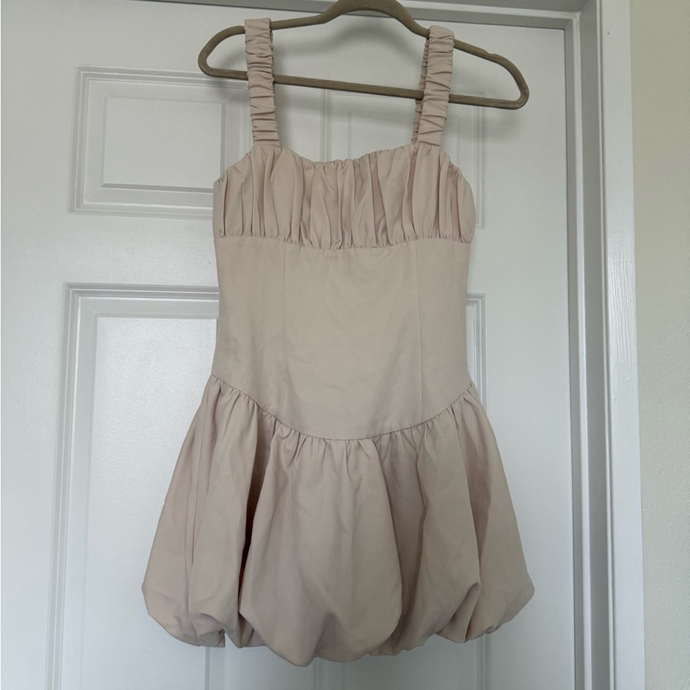 Elegant Cream Mini Dress